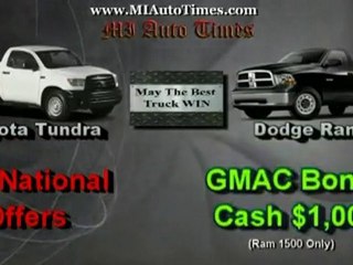 Dodge Ram Michigan v Toyota Tundra Comparison by MiAuoTimes