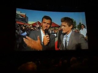 Xavier Samuel on Red Carpet at Twilight Night in Antwerp