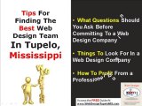Web Design in Tupelo MS - Choosing a Web Design Company