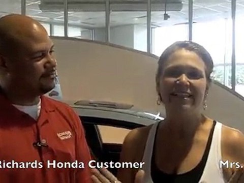 Richards Honda's Satisfied Customer, Mrs. Farr