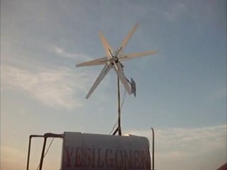 Rüzgar türbini kanat test videosu