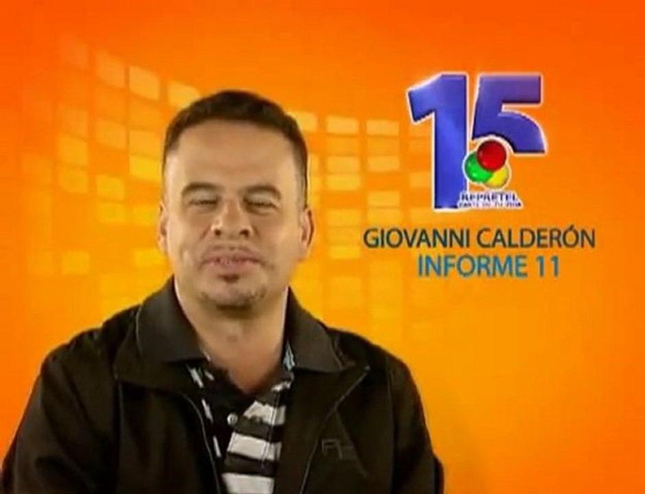 Saludo 15 años Geovanni Calderón