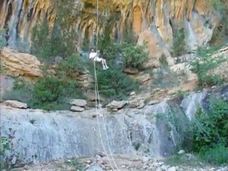 David Solo rappel 30 mètres départ corniche