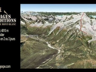 Ascension du mont Blanc en 3D