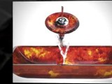 Kraus Opal Rectangular Sink & Waterfall Faucet