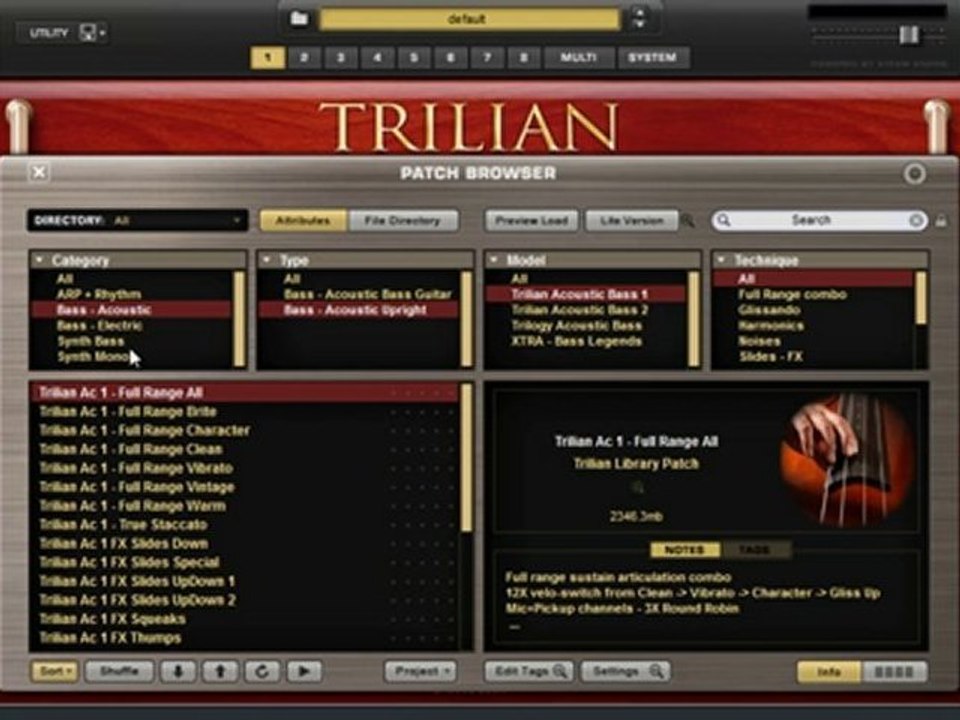 spectrsonics trillian bass module overview
