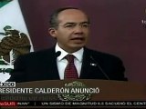 Presidente Calderón anunció cambios en su gabinete