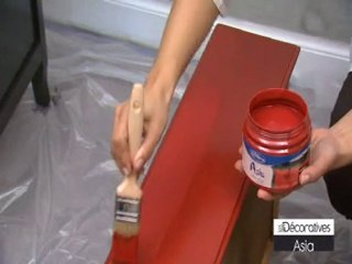 Peinture décorative meuble asia