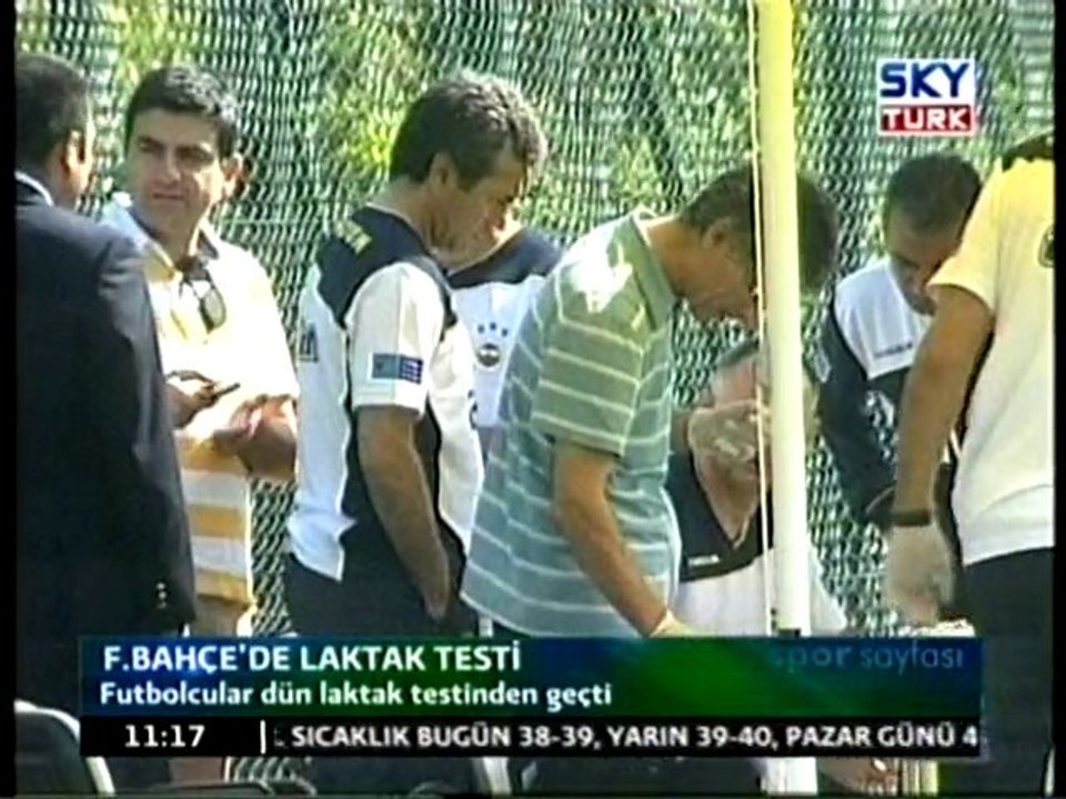 Fenerbahçe'de Laktak Testi