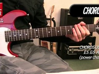 How to play TNT on electric guitar - visual lesson