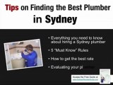 Advice On Sydney Plumbers