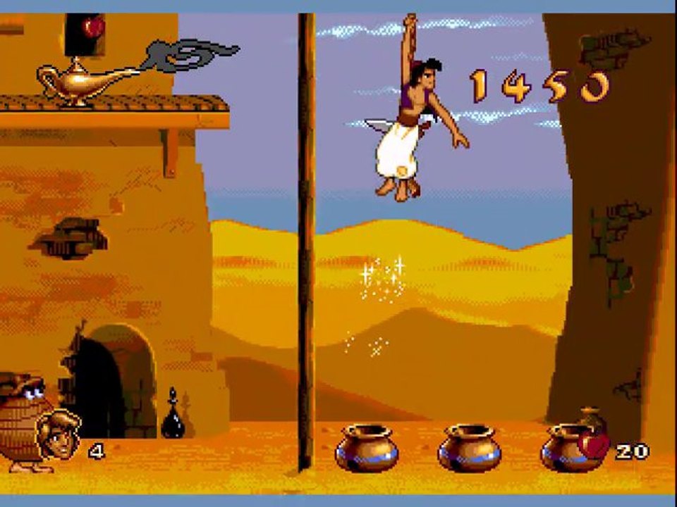 video retro test sur aladin version mega drive part2