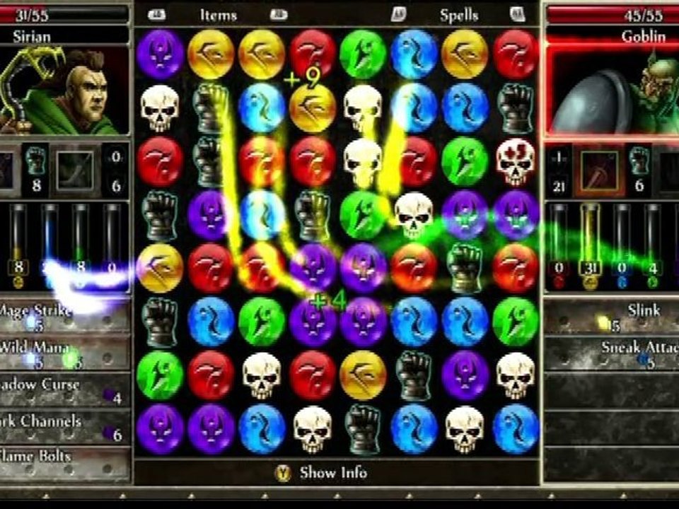 Puzzle Quest 2 Gameplay