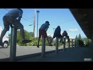 little kid busts nuts and eats pavement