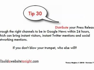 33 Top Website Tips - 30 by Teena Hughes