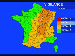 Météo 4 juillet 2010: Vigilance orages