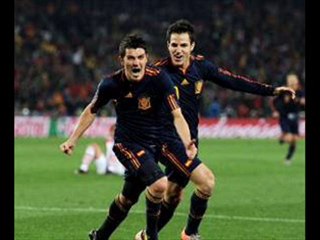 Paraguay 0-1 Spain Villa scored, 2 penalties saved