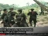 Buscan solución humanitaria para conflicto armado en Colomb