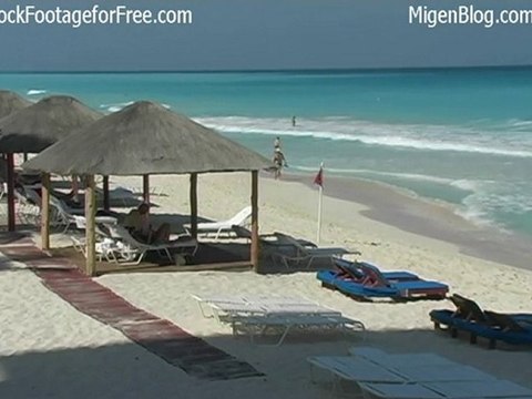 Free Stock Footage of a Private Cancun Beach
