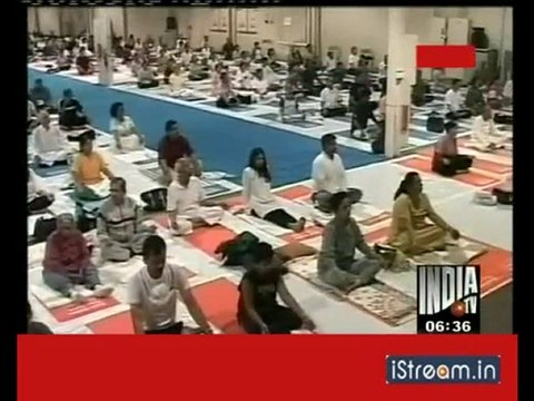 Yoga: Baba Ramdev does the 'Pranayam'