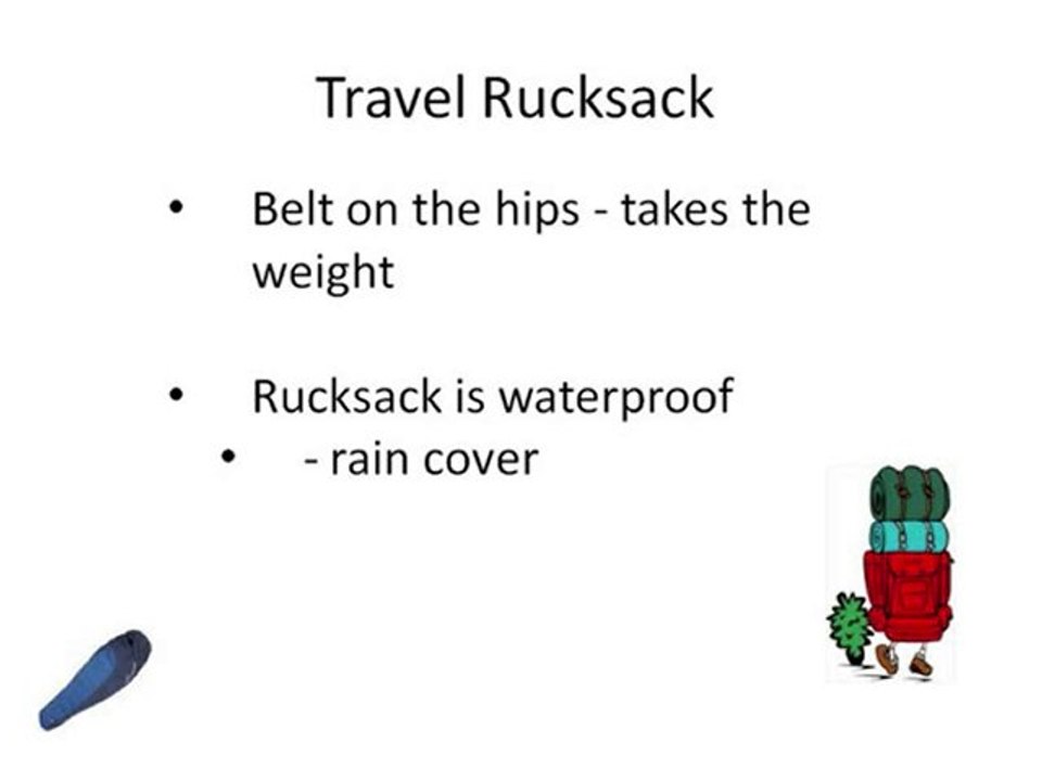Travel Rucksack - what type should you buy