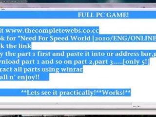 Download Need For Speed World PC Free here!