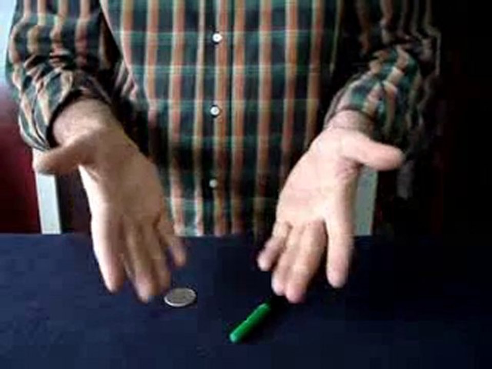 MAGIC - PENCIL THROUGH COIN Trick