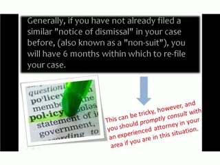 Notice of Dismissal Allows You to Refile Your Case