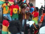 Les Ghanéens dansent, 4h avant le coup d'envoi !