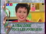 Bande Annonce De L'emission à Vrai Dire  Décembre 1992 TF1