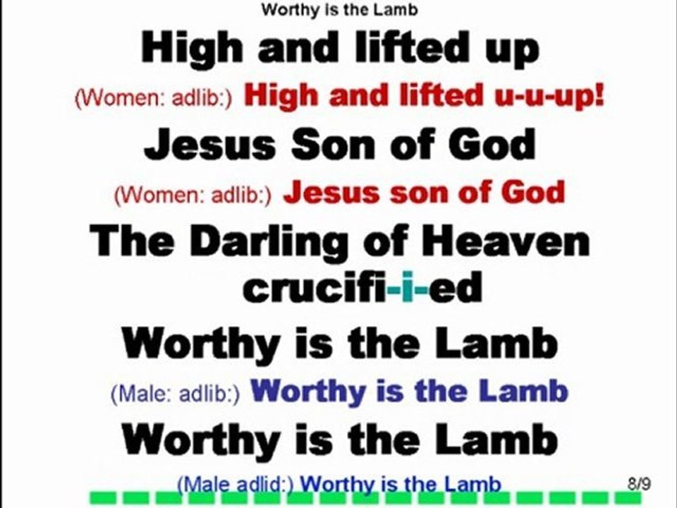 Worthy is the Lamb