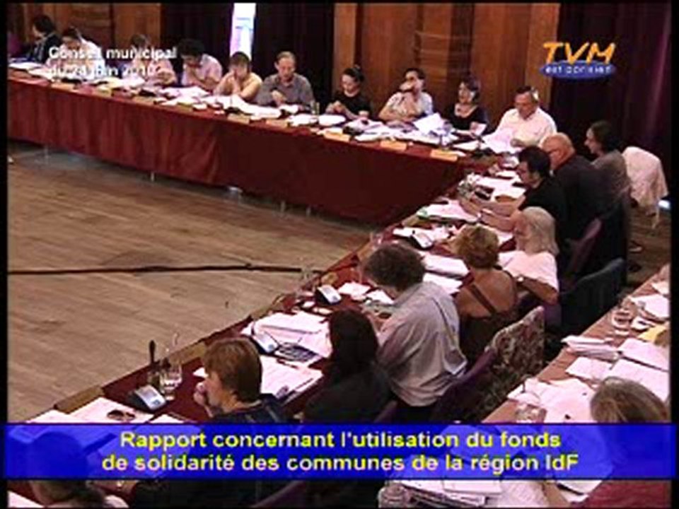 CONSEIL MUNICIPAL MONTREUIL (24/06/2010) - Point 8