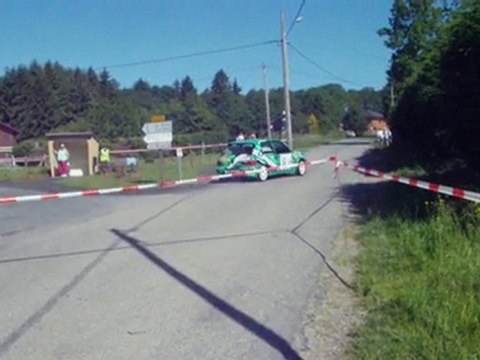 ES 1 Rallye des bornes 2010 équipage Fabien/Romain