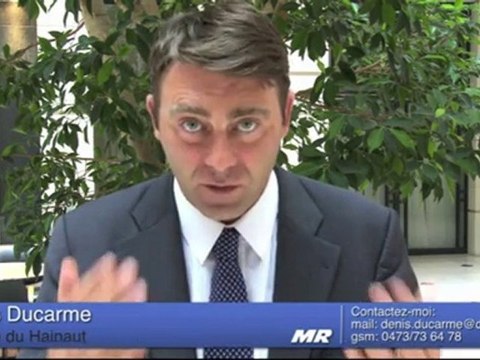 6 juillet 2010 prestation de serment du député Denis Ducarme