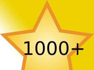 Remerciements pour mes 1 000 vus en HD bien sur.