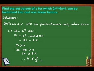 Assignment Help | Math | Linear & Quadratic Problem 8