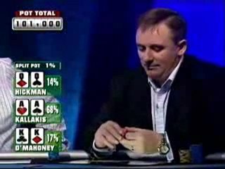 Unbelievable Poker Hand AA vs KK vs QQ + insane fold