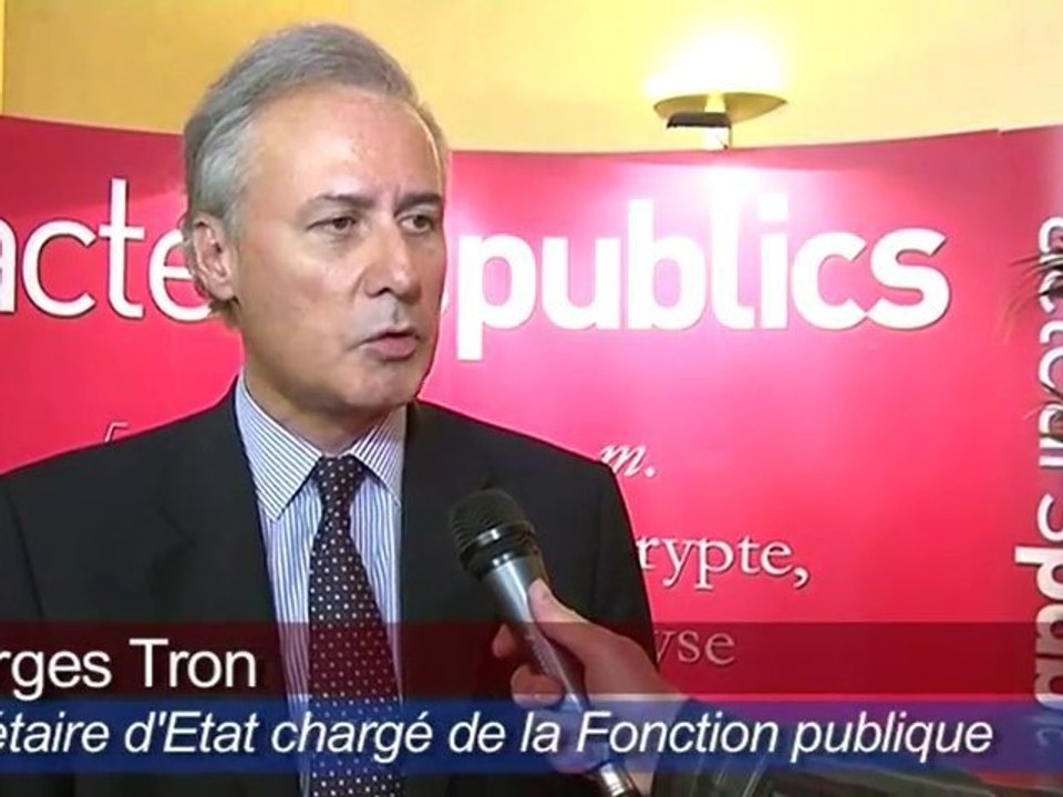 Georges Tron, secrétaire d’État à la Fonction publique