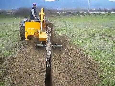 egetar kanal açma makinasi kanal kazma makinası trencher