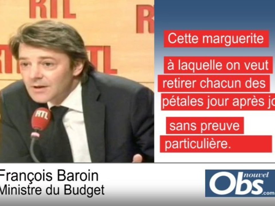 Baroin : l'affaire Woerth est "une marguerite"