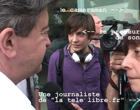JEAN_LUC MELENCHON EN SOUTIEN DE PORTE ET GUILLON