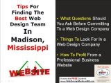 Web Design Madison MS - Choosing the best Web Design Compan