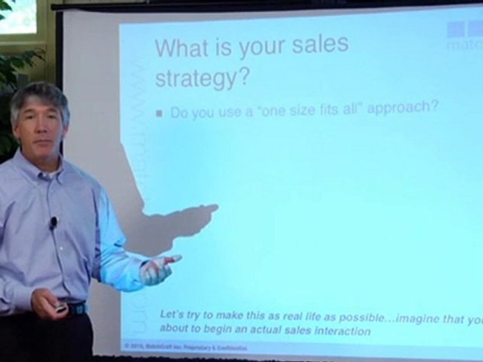 MatchCraft Sales Video 1 - What is your Sales Strategy?
