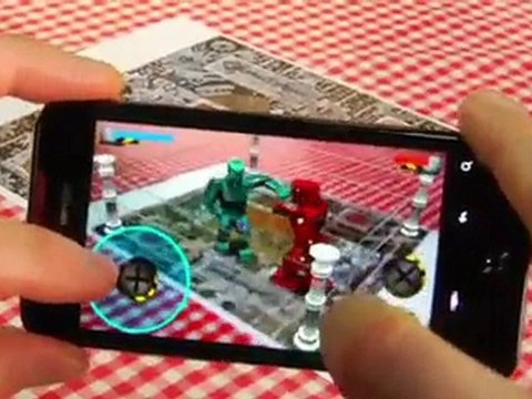 Rock 'Em Sock 'Em Robots Test Mobile AR App