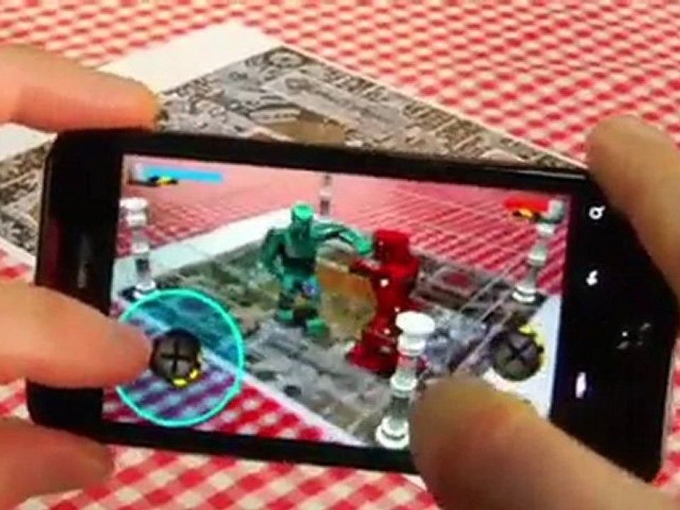 Rock 'Em Sock 'Em Robots Test Mobile AR App
