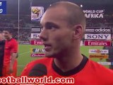 Wesley SNEIJDER interview after match with Uruguay