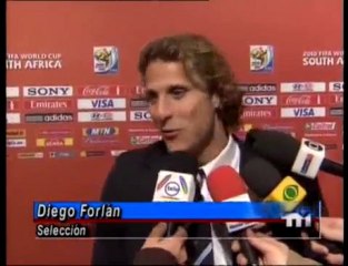 Uruguay Holanda- Forlán Desilusionado