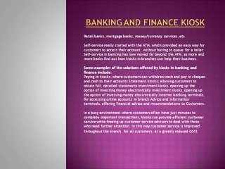 Custom Kiosk  Hardware & Software Solution at Mumbai India