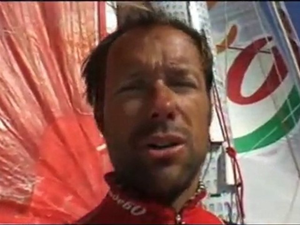 Dernier goûter à bord de Sodeb'O pour Thomas Coville