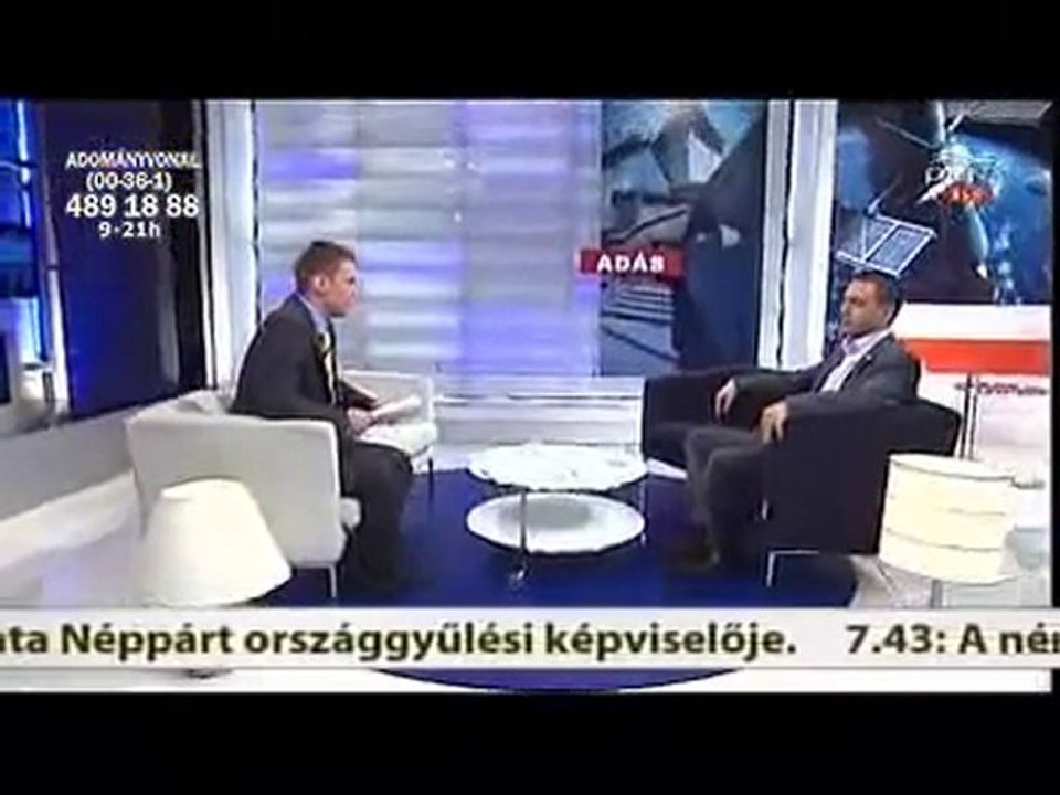 Vona Gábor - 2010. július 7, Duna TV - Hattól-nyolcig